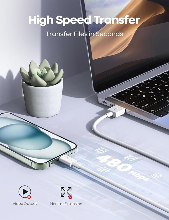 Car Carplay Cable for iPhone 17 16 15 Charger Cord,3/3/6/6FT USB A to USB C Cable for iPhone 17 Pro Max/16 Pro/15 Plus Charger,USB C Car Charger for Apple 17 Air/16 Pro Max/16e/15-Dark Blue
