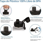 Volhoply Insulated Water Bottles Bulk 8 Pack,Not Suitable for Sublimation, 40 oz Stainless Steel Sports Bottle with Paracord Handle & Spout Lid, Double Walled Vacuum Metal Travel Flask(White,8 Set)