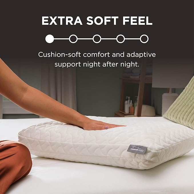 Tempur-Pedic TEMPUR-Cloud Pillow for Sleeping, Standard, White