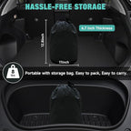 Tesla Model Y Mattress, Inflatable SUV Mattress for Portable Camping Mattress, Foldable Air Mattress with Air Pump and Storage Bag for Tesla Model Y and SUV Travel, Black