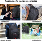 18.4 Inch Travel Laptop Backpack,Extra Large Backpack, Laptop Backpack for Men, 55L Water Resistant TSA Airline Approved Business Work College School Computer Bag with USB Port
