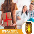 Cat & Dog Solar Lantern Outdoor, yeuago Waterproof Garden Lights with Paw Prints - Memorial Gifts for Pet Lovers, Christmas Decor for Backyard, Patio