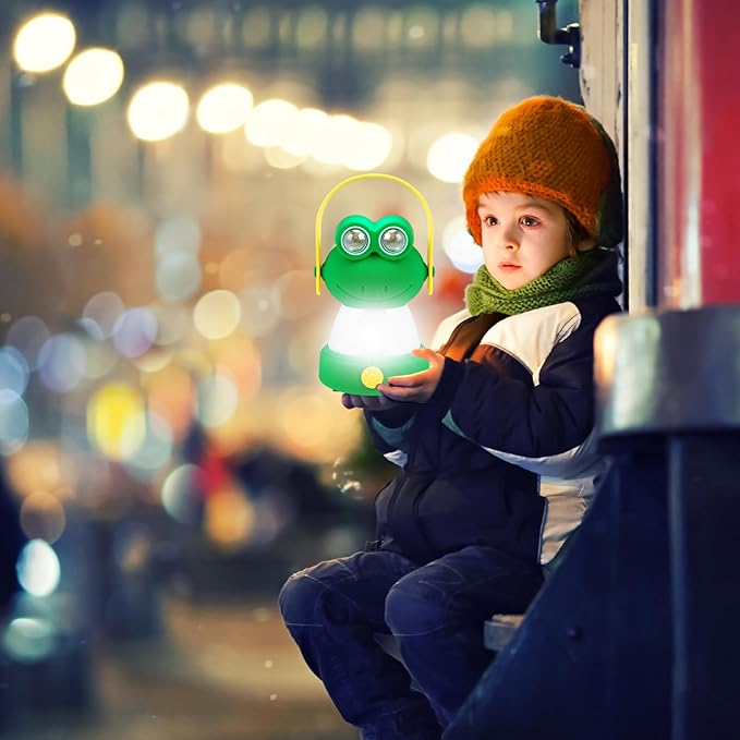 VIHOSE 2 Set Animal LED Camping Lantern and Headlamp 4 Pcs Animal Themed Camping Equipment Room Nightlight Battery Powered Night Light for Emergency, Hurricane, Lightweight Tent Lamp