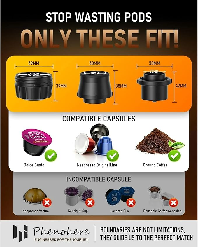 Portable Espresso Coffee Maker Rechargeable Self Heating Machine For Travel Car 3 in 1 Ground Coffee and NS Capsules 20 Bar Pressure Smart LED Display Camping Office Home Car RV Travel USB C (GREEN)