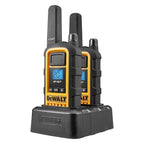DEWALT DXFRS800 FRS Walkie Talkies Long Range 2 Way Radio, 2 Watt, Waterproof & Rechargeable, 2 Pack