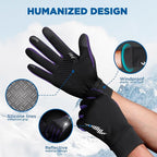 SIMARI Winter Gloves Women Men Ski Snow Gloves Liner Thermal Warm Touch Screen, Suit for Running, Cycling, Biking, Hiking, Driving, Walking, Typing, Freezer Work, Sports, Soccer, Shooting, Gaming 102