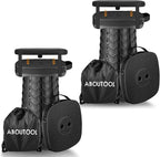 2 Pack Collapsible Stool with Soft Removable Cushion & Waterproof Carry Bag - Lightweight Folding Stool, 485lbs Capacity, Portable for Adults, Camping, Fishing, Hiking, Outdoor, Travel