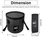 Esthesia Collapsible Bucket, 5 Gallon Portable Folding Water Container for Travelling, Camping, Hiking, Fishing, Gardening