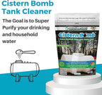 Cistern Tank Cleaner - Cistern Tank Bomb Cleaning Super Cleans your Cistern (500 Gram - Treats 25,000 Gallons)