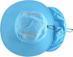 Home Prefer UPF 50+ Mens Wide Brim Fishing Hat with Neck Flap Sun Hat for Men Women Sun Protection Cap