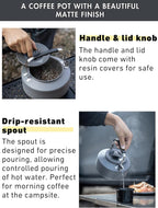 CAMPINGMOON Camping Kettle 1L Portable Ultra-Light Coffee Tea Pot S1000