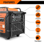 GENMAX Generator，EPA Compliant, Eco-Mode Feature, Ultra Lightweight for Backup Home Use & Camping