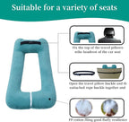 Travel Pillow Upgraded Version of Aircraft Travel Neck Pillow with Storage Bag, Sleep Pillows for Travel by Train, Car, or Plane, Supporting The Head and Body, Travel Pillow for Kids