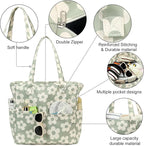 Bluboon Waterproof Beach Tote Pool Bags for Women Ladies Extra Large Carry On Bag With Wet Compartment for Weekender Travel