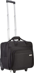 Targus 16 inch Rolling travel laptop case, Black - Travel briefcase and small rolling bag - Spacious foam padded laptop case 16" (TBR003US)