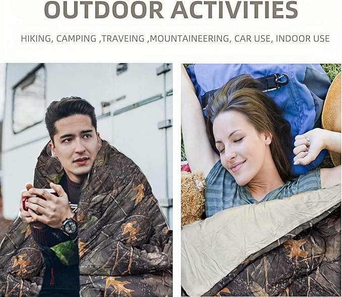 Sleeping Bags for Adults，Lightweight Waterproof Compact Sleeping Bag with Stuff Sack for Warm Camping Cold Hiking Traveling Outdoor Activities