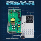 Upgraded 12V DC Power Supply 600W 50A AC to DC Converter Switching Power Supply for Led Strip, Motor Pump, CCTV, 3D Printer, Electronic Instruments, Lab Computer