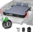 Truck Bed Mattress 5.5-5.8ft: Inflatable Full Size Truck Bed Air Mattress with Wireless Rechargeable Pump, Pickup Mattress with Carry Bag (Grey)