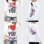 MAXTOP Large Crossbody Fanny Pack with 4-Zipper Pockets,Gifts for Enjoy Sports Festival Workout Traveling Running Casual Hands-Free Wallets Waist Pack Phone Bag Carrying All Phones