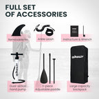 Quashley Inflatable Stand Up Paddle Board,10-11ft Inflatable Paddleboards 32/34 Inch Wide,All Around SUP for Beginners with Lightweight Paddle,Hand Pump,Backpack,Leash,Durable & Portable iSUP Board