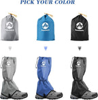 Leg Gaiters Waterproof and Adjustable Snow Boot Gaiters One Size for Hiking,Walking,Hunting,Backpacking and Outdoor Climbing for Men and Women