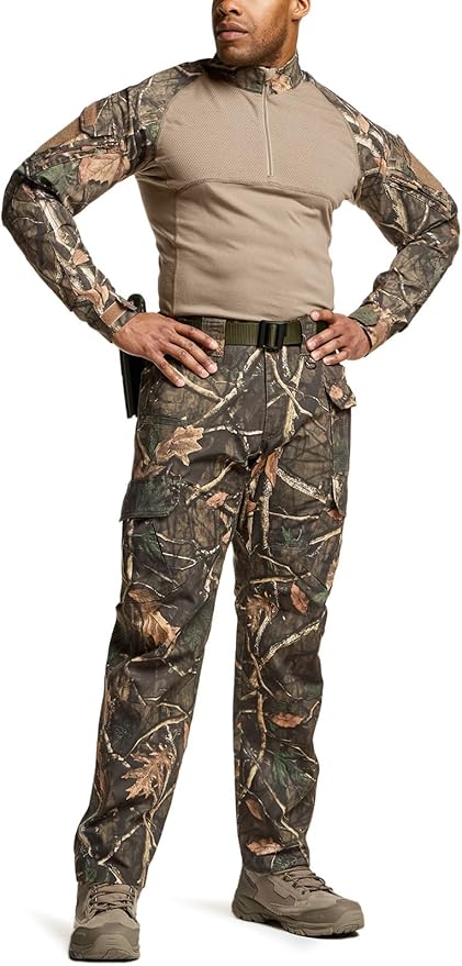 CQR Men's Tactical Pants, Water Resistant Ripstop Cargo Pants, Lightweight EDC Work Hiking Pants, Outdoor Apparel