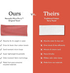 Nomadix Original Towel - Perfect for Beach, Pool, Travel, Camping, Yoga - Made with Recycled Materials - Super Absorbent - Sand Resistant - Gingham Red - 72.5x30