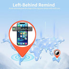 4 Pack Tracker Tags [Apple MFi Certified] Bluetooth Air Tracker Pair with Apple Find My (iOS Only) Smart Tracking Tags Keys Finder Item Locator Worldwide Tracker for Pets Backpack Wallet Dogs Luggage