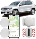 Tracker Device for Vehicles,No Monthly Fee Mini Hidden Car Tracker with Magnetic Case,Real Time GPS Car Tracker Works with Apple Find My (iOS Only) (White,2PCS)