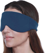 Happyluxe Escape Sleep Mask - Buttery Soft Airplane Eye Mask for Sleeping or Napping in Bed. Machine Washable. - Navy Blue, Made in USA