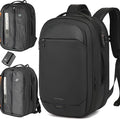 Vacuum Seal Travel Backpack 45L with Pump - Expandable Air Compression System, Water-Resistant Business TSA Lock, Laptop Backpack, Carry-On Suitcase Luggage, Gifts for Men