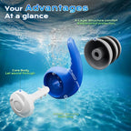 Waterproof Swimming Ear Plugs for Kids - 3 Pairs of Reusable Soft Silicone Swim Earplugs,Ear Protection for Children (4-12 Years Old) - Ideal for Surfing, Diving, Pool, Showering, and Water Sports