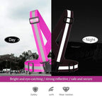 Reflective Vest Running Gear 3Pack, Adjustable Safety Vests High Visible Reflective Belt Straps