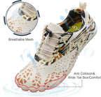 L-RUN Barefoot Water Shoes Women Mens Aqua Sock Athletic Hiking Water Sports Shoes for Swim Beach Pool Sand Diving Walking