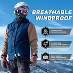 ROCKBROS Cold Weather Balaclava Ski Mask for Men Windproof Thermal Winter Scarf Mask Women Neck Warmer Hood for Cycling