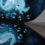 HOSIMA Cartoon Axolotl Sleeping Bags for Kids 10-12,Blue Cartoon Kids Sleeping Bags for Girls Boys,Compact Sleeping Bag for Camping Essentials and Hiking.