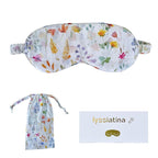 Sleep Mask Pure Cotton Eye Mask with Elastic Band,Comfort Sleeping Shade for Nighttime Sleeping, Traveling & Napping,Side Sleeper Eye Cover Cooling with Travel Bag Gift Package(Floral)