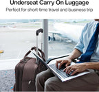 Hanke Softside Underseat Carry On Luggage with Wheels,Travel Luggage Rolling Bag Small Suitcase，Coffee, Underseater 16-Inch