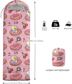 QOOMO Camping Sleeping Bags,3 Season Warm & Cool Weather,Lightweight,Waterproof Sleeping Bags for Adults & Kids,Traveling,and Outdoors,Camping Gear Equipment