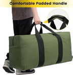 Vorspack Extra Large Duffle Bag for Travel - 150L Duffel Bag for Men Gear Bag for Storage Foldable Weekender Bag for Overnight Camping - Green