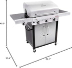 Char-Broil® Performance Series™ TRU-Infrared Cooking Technology 3-Burner with Side Burner Cabinet Style Propane Gas Stainless Steel Grill - 463371719