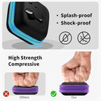 Earbud Case Portable EVA Carrying Case Storage Bag Cell Phone Accessories Organizer with Carabiner for Wired/Wireless Headphones, SD Memory Card, Camera Chips(Square, 5 Pack2)