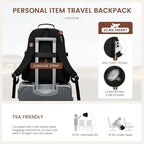 LOVEVOOK Laptop Backpack for Women with Pouch Pocket for Large Capacity Cup,18 Inch Laptop Computer Bag Travel Backpack Purse,Waterproof Work Business Backpack College Teacher Bags,Grayish Purple