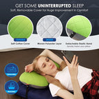 Hikenture Camping Pillow with Removable Cover - Ultralight Inflatable Pillow for Neck Lumbar Support - Upgrade Backpacking Pillow - Washable Travel Air Pillows for Camping, Hiking, Backpacking