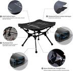 TENPLAY Portable Camping Stools for Adults Heavy Duty,Holds Up to 330lbs,18 Inch Oversized Folding Stools with All-in-One Seat & Carry Bag Design for Camping Outdoor Beach Travel Hiking Fishing Black