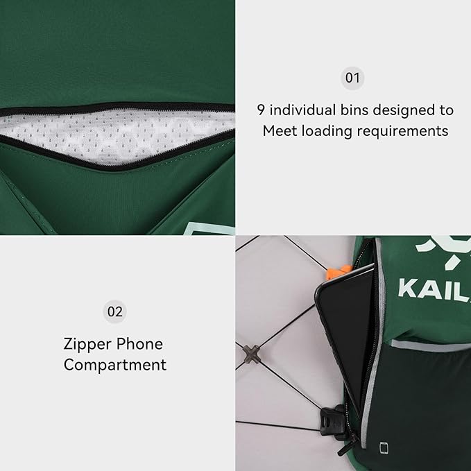 KAILAS FUGA AIR 8 Ⅳ Running Hydration Vest Hydration Pack Lightweight with Two TPU Water Bladders for Women Men Trail Cycling Hiking