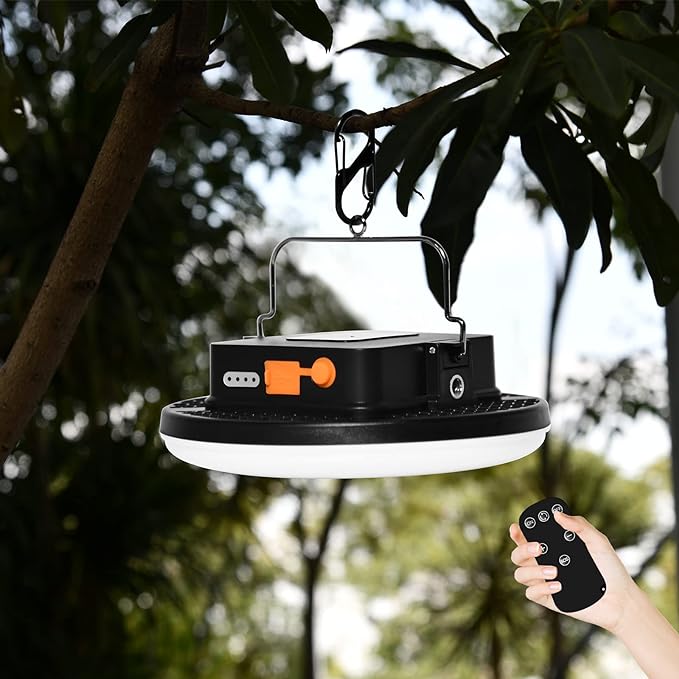 16500mAh 60W Rechargeable Camping Light with Remote 3000LM 2700/4000/6500K LED Camping Lantern Portable IP65 Waterproof Tent Lights Power Failure Emergency Survival Kits for Fathers Day Gift