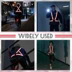 Hercicy Reflective Running Vest Reflective Running Shirt with Safety Straps High Visibility Construction Vest for Night Cycling Hiking Jogging Dog Walking