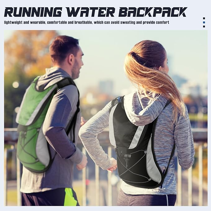 2 Pack Hydration Backpack Pack with 2L Water Bladder, Hiking Backpack with Hydration Bladder Water Rucksack Backpack Bladder Bag Cycling Bicycle Bike/Hiking Climbing Pouch