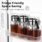 Bincoo Glass Cold Brew Coffee Maker with Extended Fine Mesh Filter, Tea Infuser Bottle Iced Coffee Maker with Thick Borosilicate Glass (750ml/24oz)
